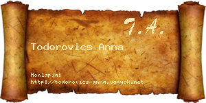 Todorovics Anna névjegykártya