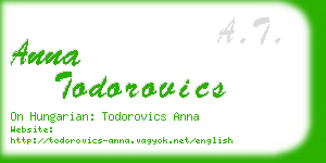 anna todorovics business card